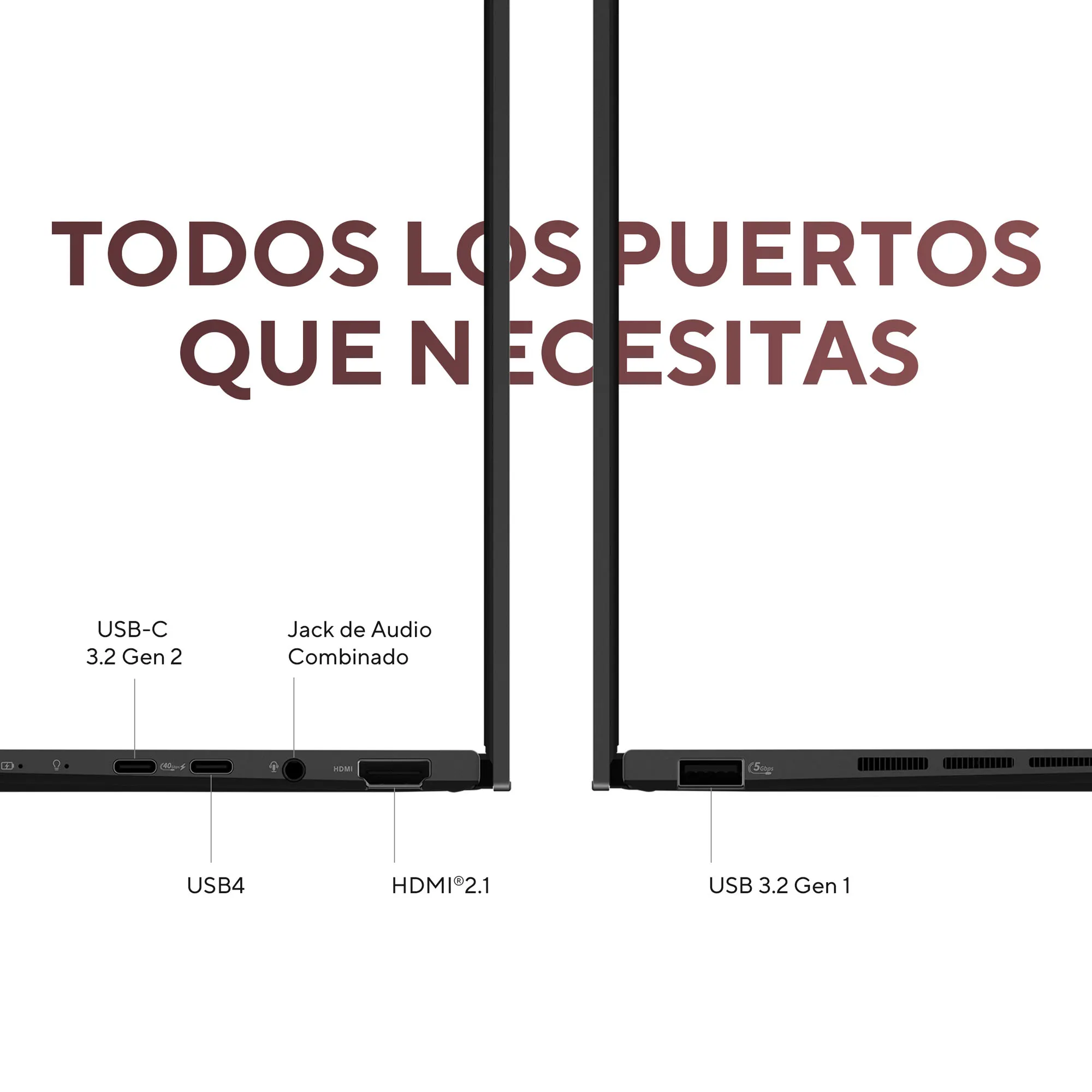 Foto 5 | Laptop Asus Zenbook 14 OLED, AMD Ryzen™ AI 5 340, 16GB LPDDR5X, 512GB, negro