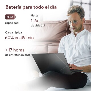Foto 6 | Laptop Asus Zenbook 14 OLED, AMD Ryzen™ AI 5 340, 16GB LPDDR5X, 512GB, negro