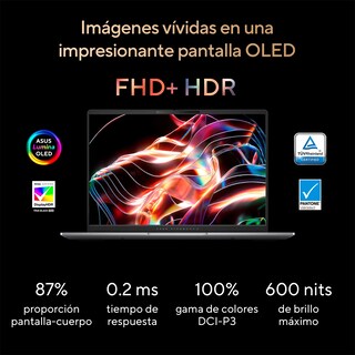 Foto 6 | Laptop ASUS Vivobook S 14 OLED, 14¨ Windows 11 AMD Ryzen AI 9 365 24GB 1TB SSD Plateado