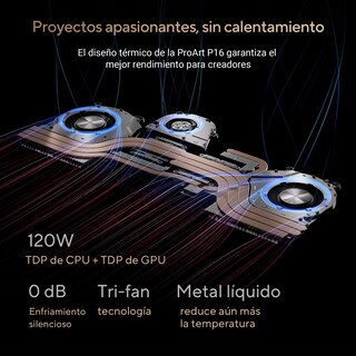 Foto 7 | Laptop ProArt P16, RTX 4060, AMD Ryzen™AI 9 HX 370, 32gb LPDDR5X, 1TB, Color Negro