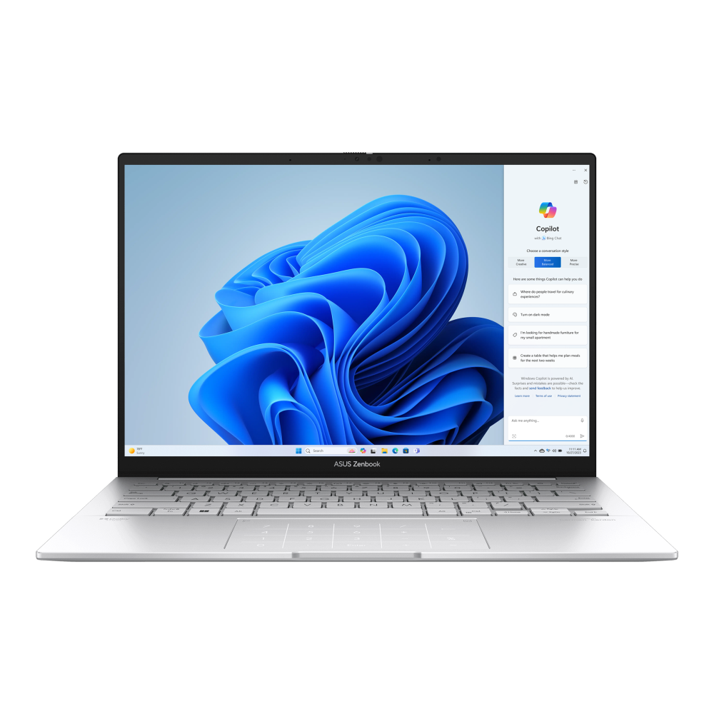 Foto 3 pulgar | Asus Zenbook 14 Oled (intel  Core™ Ultra 5 225h, 16gb Lpddr5x, 512gb, Color Plateado)