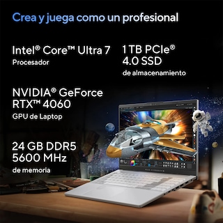 Foto 2 | Laptop Asus Vivobook Pro 15 Oled (intel Core™ Ultra 7 155h, 24gb Ddr5, 1tb, Color Plateado)