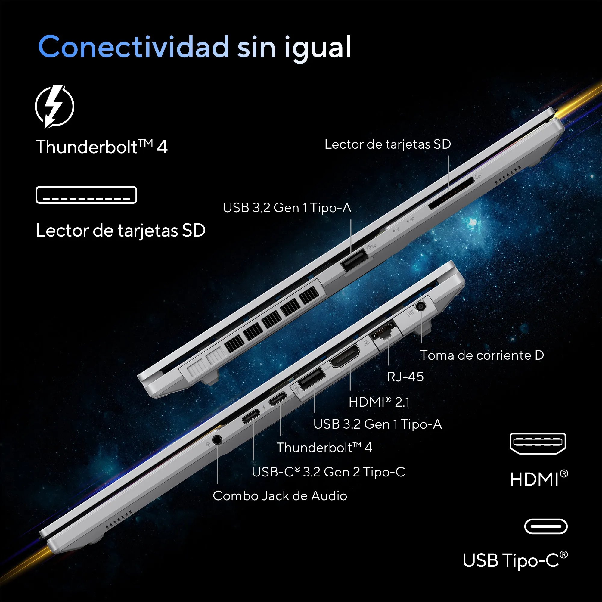 Foto 7 | Laptop Asus Vivobook Pro 15 Oled (intel  Core™ Ultra 7 155h, 24gb Ddr5, 1tb, Color Plateado)