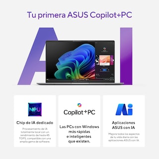 Foto 2 | Laptop Asus Vivobook S 15 (Snapdragon X Plus, 16GB LPDDR5X, 512GB, Color Plateado)