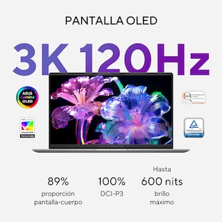 Foto 5 | Laptop Asus Vivobook S 15 (Snapdragon X Plus, 16GB LPDDR5X, 512GB, Color Plateado)