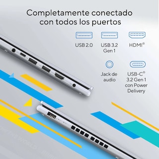 Foto 4 | Laptop Asus Vivobook 16 (Intel Core™ I9-13900H, 16GB DDR4, 512GB, Color Plateado)
