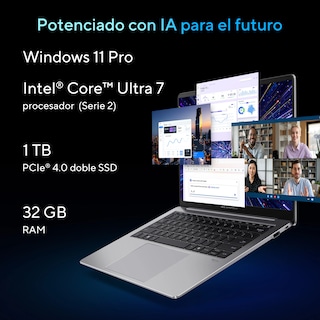 Foto 6 | Laptop Asus Expertbook P5 (Intel Core™ Ultra 7 258V, 1TB, 32GB LPDDR5X, Color Gris)
