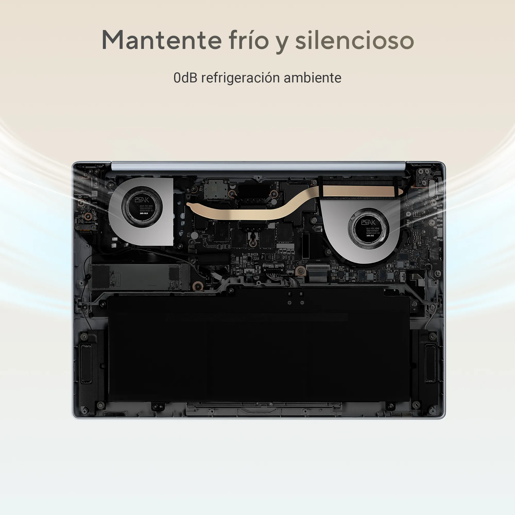 Foto 7 | Laptop Asus Zenbook A14 (Snapdragon  X  X1 26 100, 16GB LPDDR5X, 512GB, Color Beige)