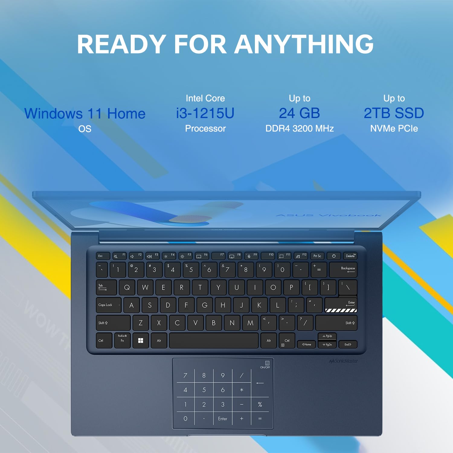 Foto 4 pulgar | Ordenador Portátil Asus Vivobook 14 Fhd Core I3-1215u 8 Gb Ram 128 Gb Ssd - Venta Internacional.
