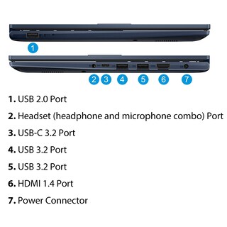 Foto 6 | Ordenador Portátil Asus Vivobook 14 Fhd Intel I3-1215u 16 Gb Ram 512 Gb Ssd - Venta Internacional.