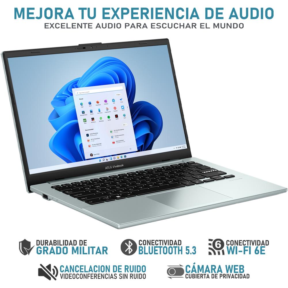 Foto 4 pulgar | Laptop Asus Vivobook Go 14 Amd Ryzen 5 7520u 8gb Ddr5 Ram 512gb Ssd 14'' Windows 11 Home Teclado En Español