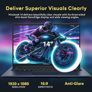 Foto 4 | Ordenador Portátil Asus Vivobook 14 Fhd Ips Intel I3-1215u 8 Gb 288 Gb - Venta Internacional.