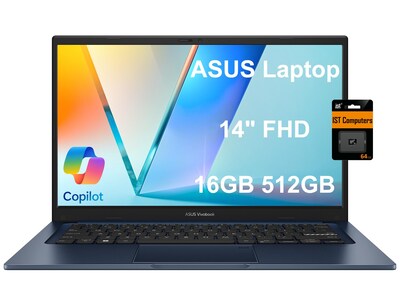 Foto 1 | Ordenador Portátil Asus Vivobook 14 Slim 14 Pulgadas Fhd 16 Gb Ram 512 Gb Ssd I3 - Venta Internacional.