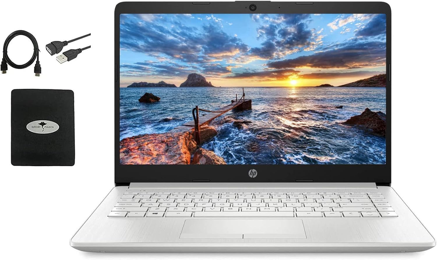 Ordenador Portátil Hp 2022 14 Fhd Amd Ryzen3 3250u De 16 Gb De Ram, Disco Duro De 1 Tb Y Ssd De 128 Gb - Venta Int