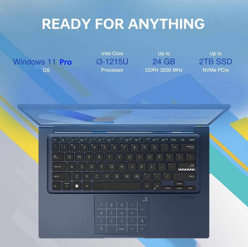 Foto 4 pulgar | Ordenador Portátil Asus Vivobook 2024 Business 14 Fhd I3-1215u 8 Gb 256 Gb - Venta Internacional.