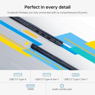 Foto 6 | Ordenador Portátil Asus Vivobook 2024 Flagship 14 Fhd I3 24 Gb Ram 1 Tb Ssd - Venta Internacional.