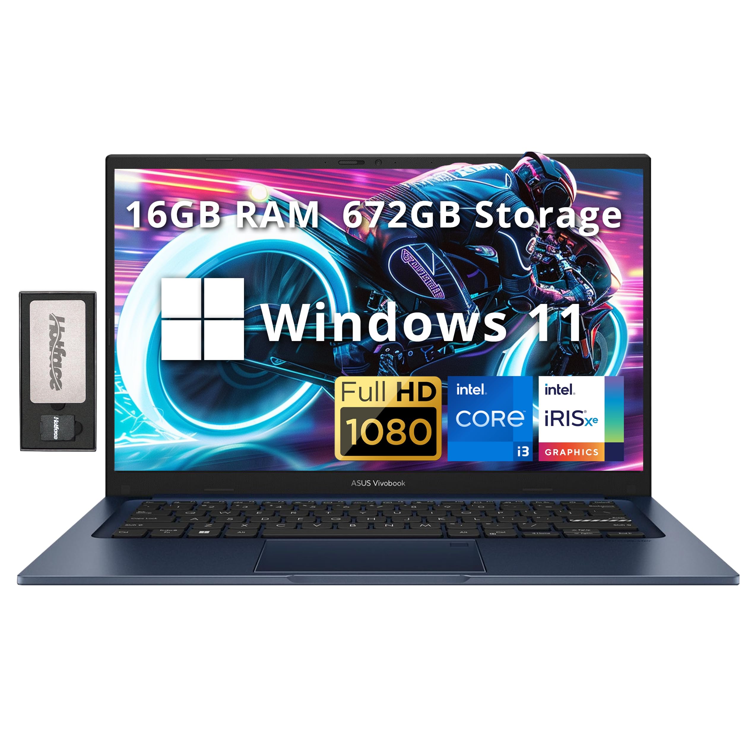 Ordenador Portátil Asus Vivobook 14 Full Hd Intel I3-1215u 16 Gb De Ram 672 Gb - Venta Internacional.