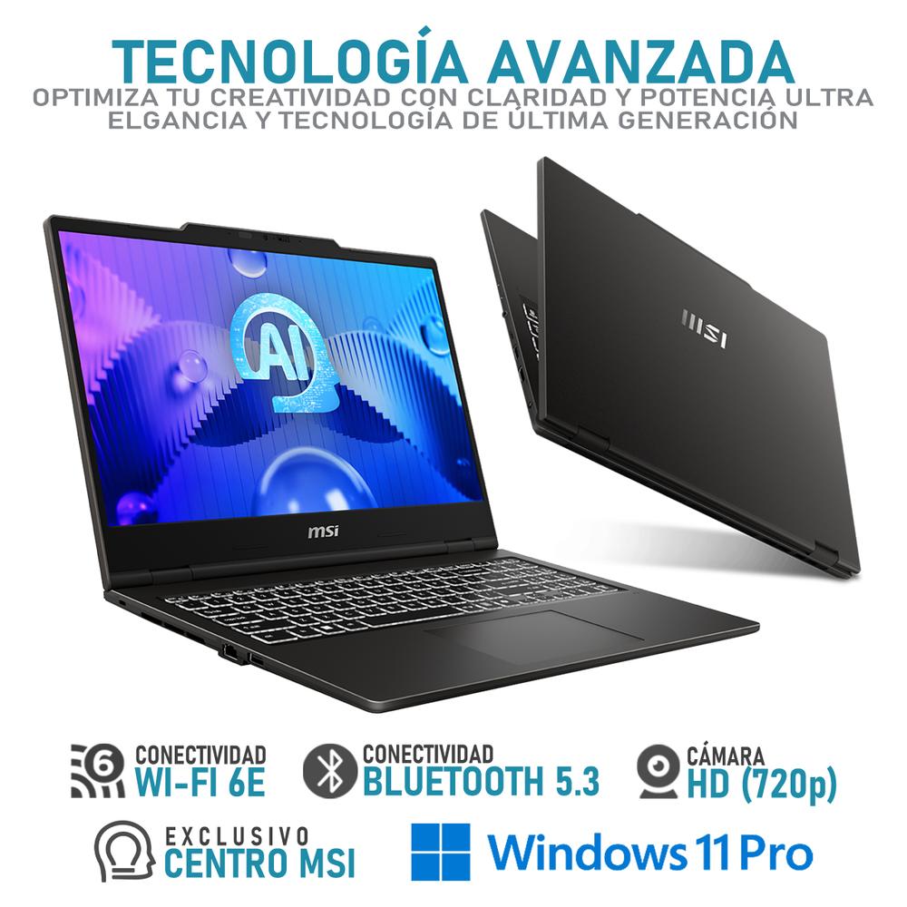 Foto 5 pulgar | Laptop Msi Venture 15 Ai Intel Core Ultra 5 125h 16gb Ram 512gb Ssd 15.6'' Windows 11 Pro Teclado En Español