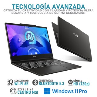Foto 4 | Laptop Msi Venture 15 Ai Intel Core Ultra 7 155h 16gb Ram 512gb Ssd 15.6'' Windows 11 Pro Teclado En Español