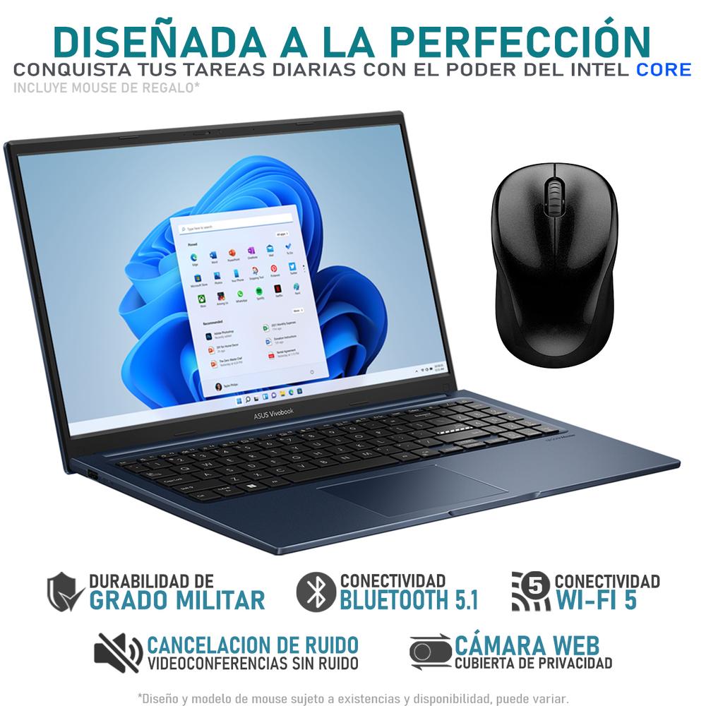 Foto 4 pulgar | Laptop Asus Vivobook 15 Intel Core I5 1235u 24gb Ram 512gb Ssd 14'' Windows 11 Home Teclado En Español + Mouse Dxt