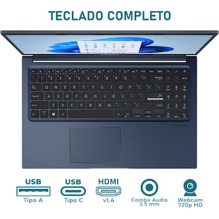 Foto 4 | Laptop Asus Vivobook 15 Intel Core I5 1235u 24gb Ram 512gb Ssd 14'' Windows 11 Home Teclado En Español + Mouse Dxt