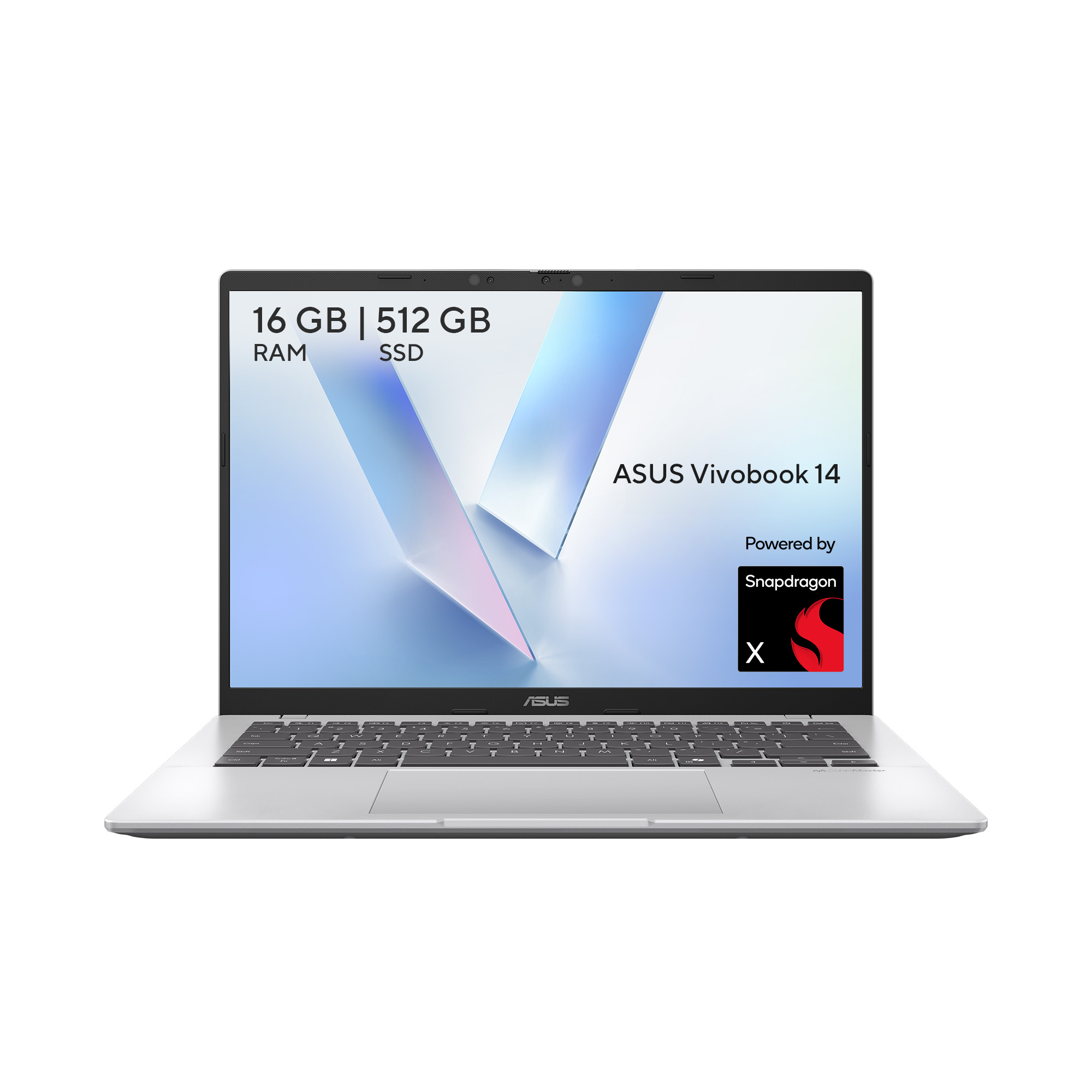 Foto 3 pulgar | Laptop Asus Vivobook 14  Snapdragon  X  X1 26 100  16gb  14'' Wuxga  Plata