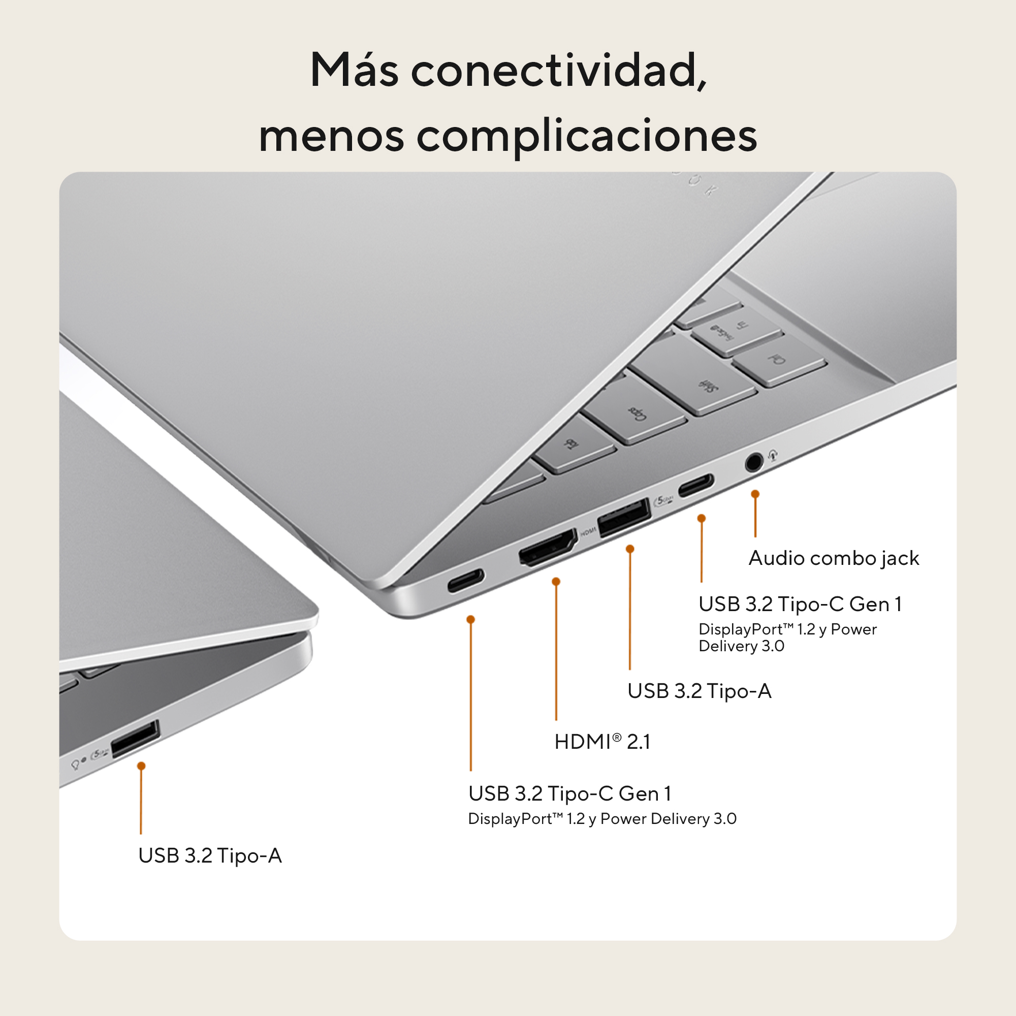 Foto 6 | Laptop Asus Vivobook S16  Amd Ryzen 9 270  16gb Ram   512gb Ssd   16'' Wuxga  Plata