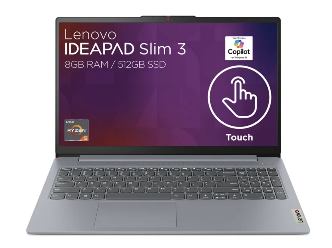Laptop Lenovo Ideapad Slim 3 15iah8 15.6'' Fhd Touch  Intel Core I5  8gb Ram  512gb Ssd  Dolby Audio  Windows 11