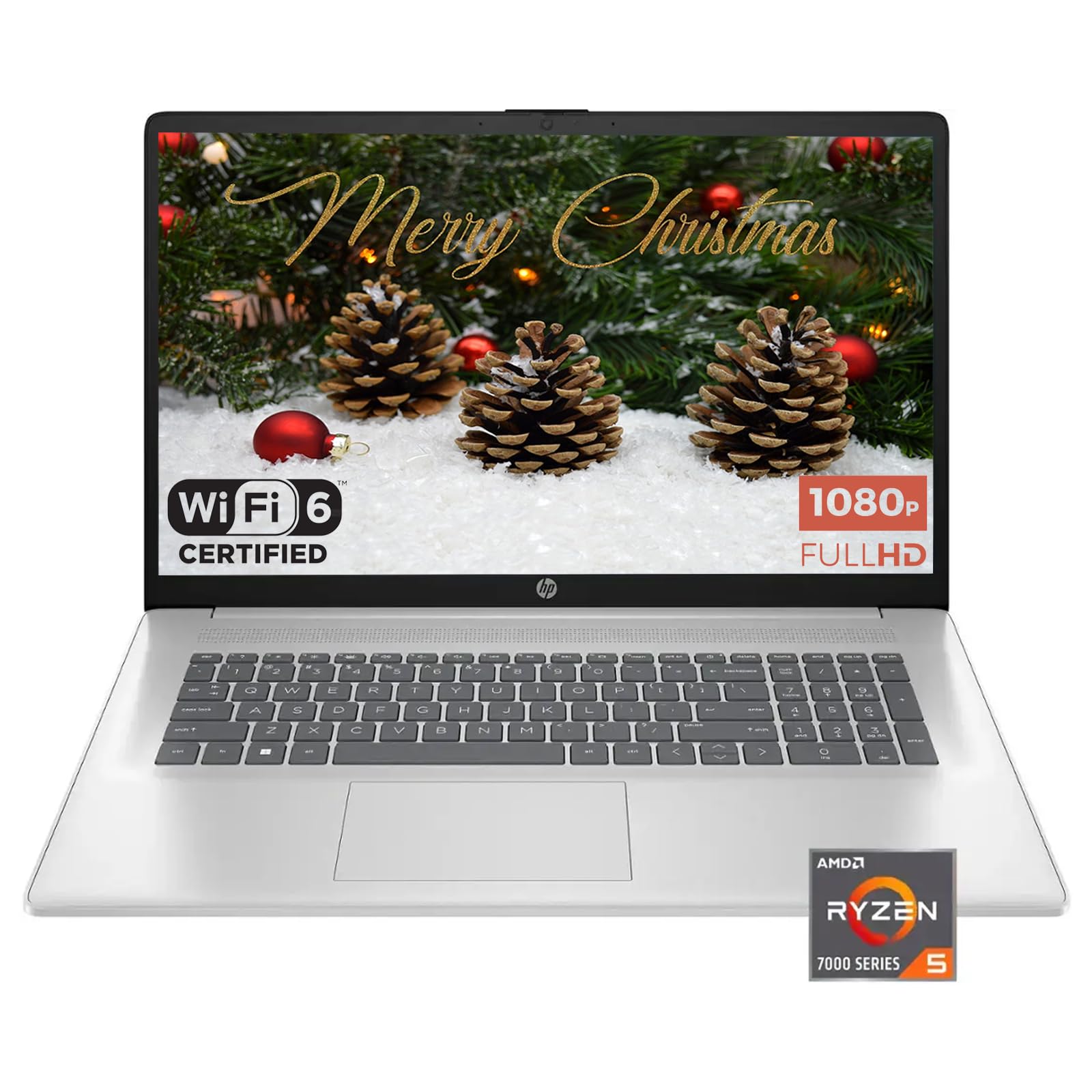 Ordenador Portátil Hp Ryzen 5 7430u De 17 3 Pulgadas  1920 X 1080  Full Hd  8 Gb  512 Gb - Venta Internacional.