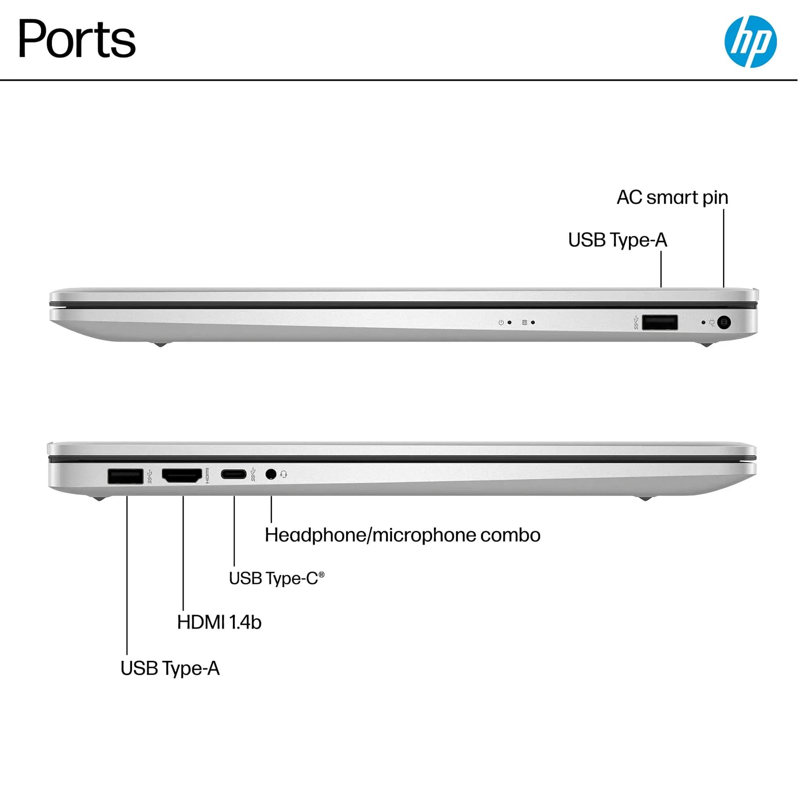 Foto 5 pulgar | Ordenador Portátil Hp Ryzen 5 7430u De 17 3 Pulgadas  1920 X 1080  Full Hd  8 Gb  512 Gb - Venta Internacional.