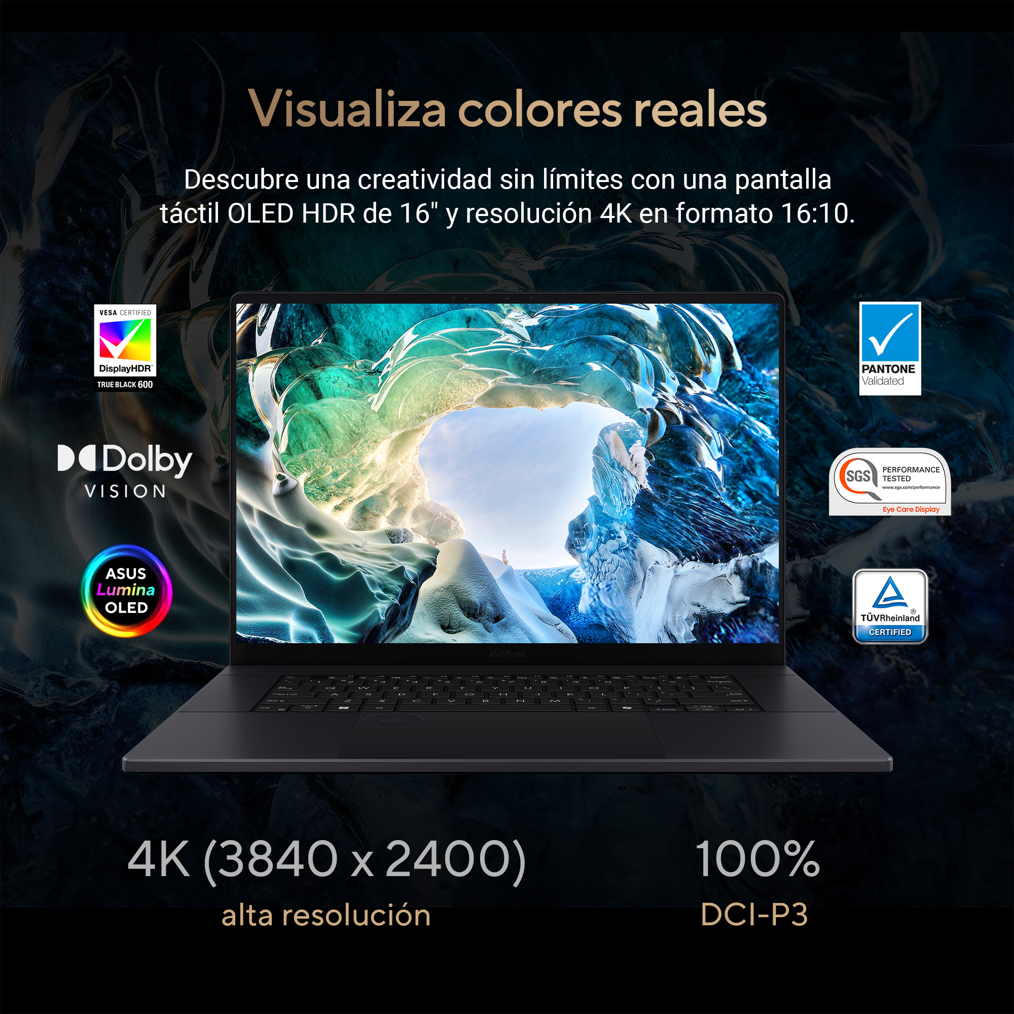 Foto 7 pulgar | Laptop Asus Proart P16  Amd Ryzen AI 9 HX 370 RTX 5070 64GB 2TB SSD  16'' OLED 4k Negra
