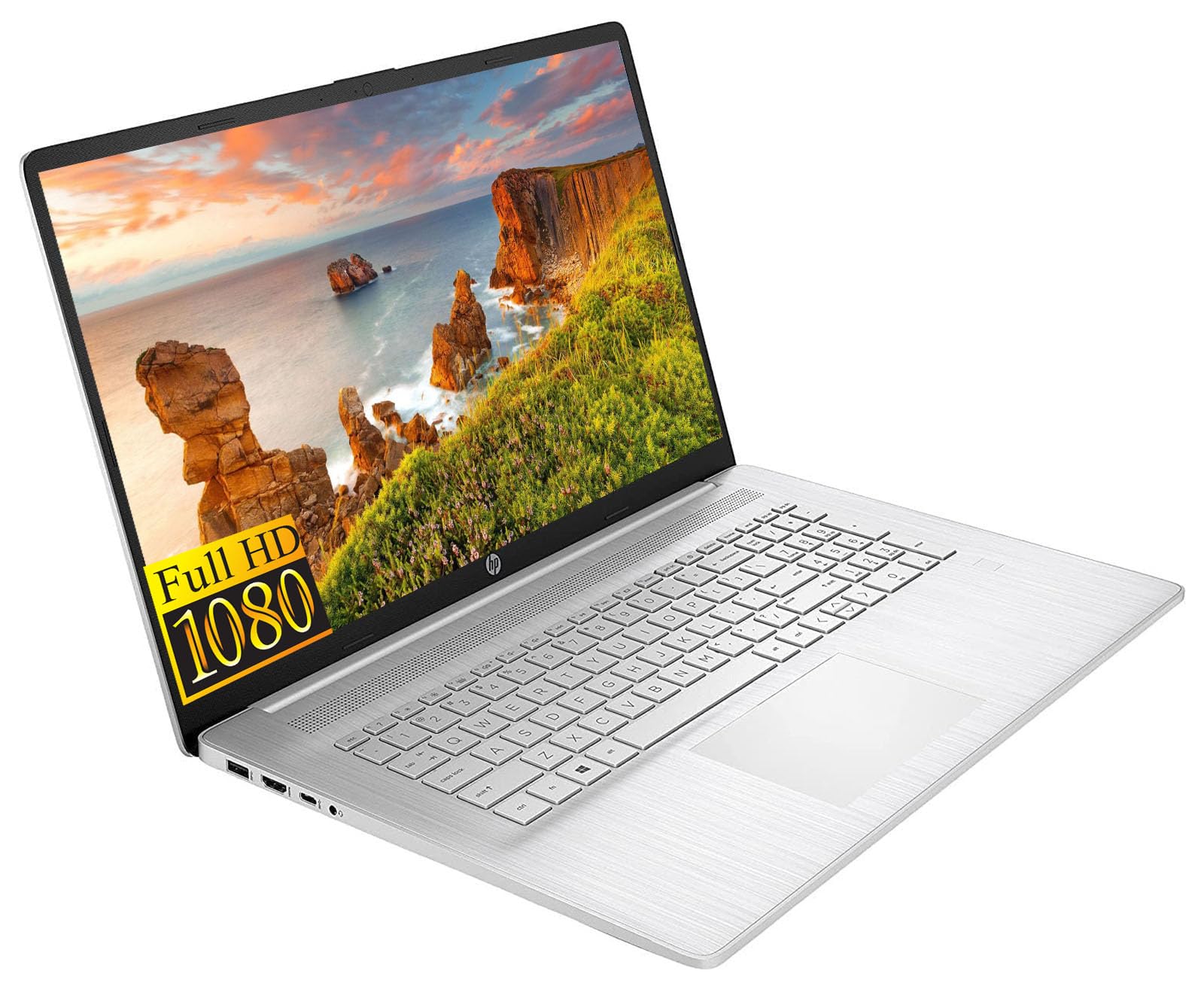 Ordenador Portátil Hp 17.3 Fhd Amd Ryzen 5 5500u 8 Gb De Ram 256 Gb Ssd Win11 - Venta Internacional.
