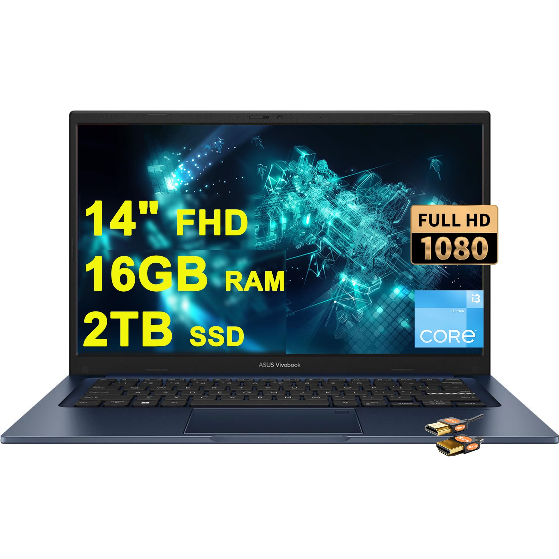 Ordenador Portátil Asus Vivobook 14 Business 14 Fhd I3-1215u Ssd De 16 Gb Y 2 Tb - Venta Internacional.