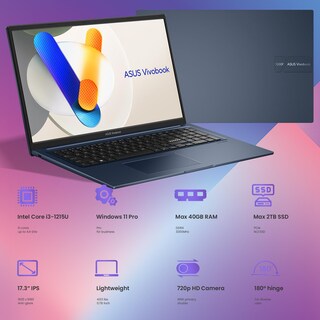 Foto 2 | Ordenador Portátil Asus Vivobook Business De 17 3'' Fhd Ips I3-1215u 16 Gb 1 Tb Ssd - Venta Internacional.