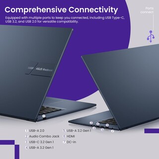 Foto 6 | Ordenador Portátil Asus Vivobook Business De 17 3'' Fhd Ips I3-1215u 16 Gb 1 Tb Ssd - Venta Internacional.