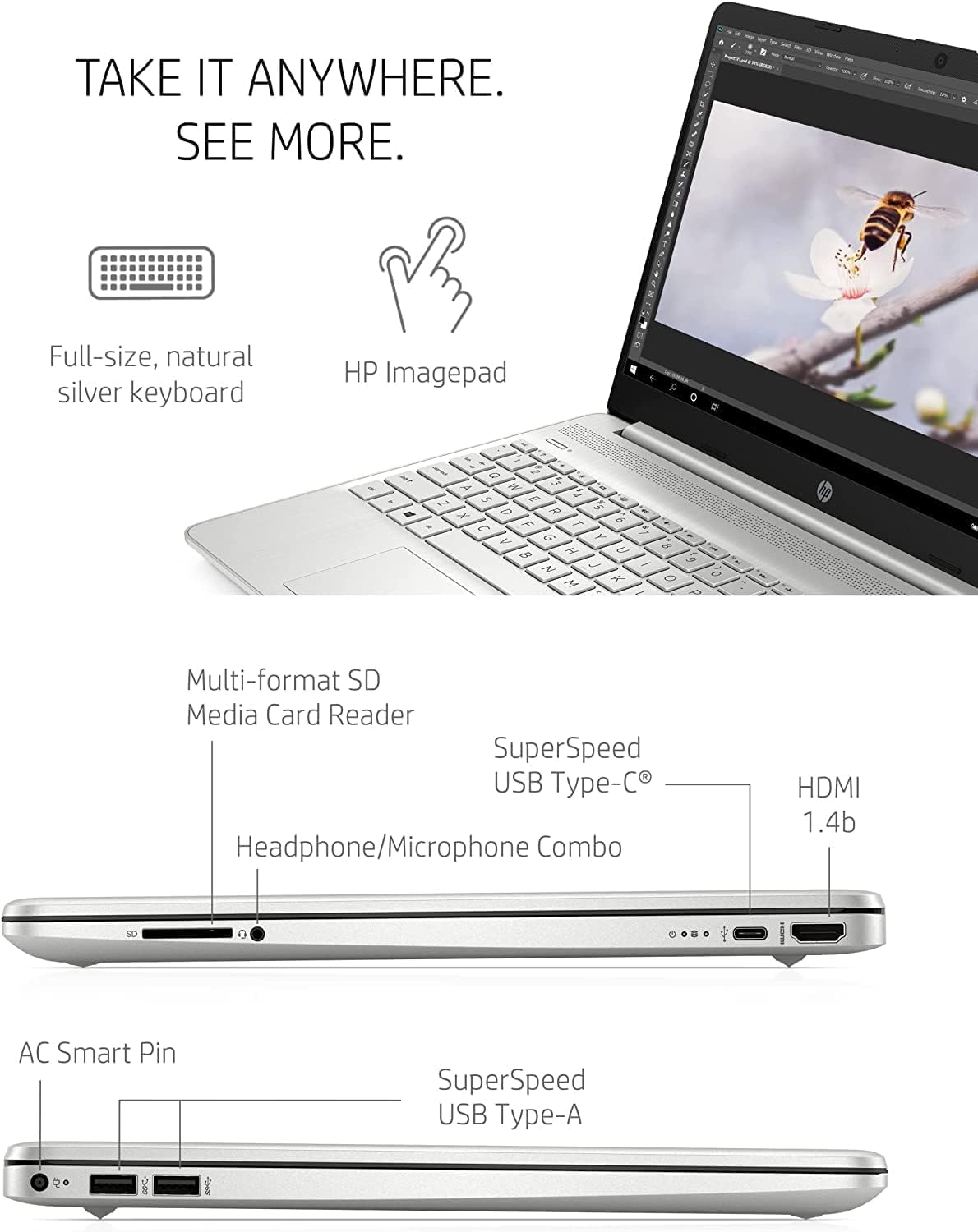 Foto 7 pulgar | Laptop Hp Intel Core I5-1135g7 15.6 Pulgadas Windows 11 Pro 16 GB Ram 256 GB Ssd-Venta Internacional