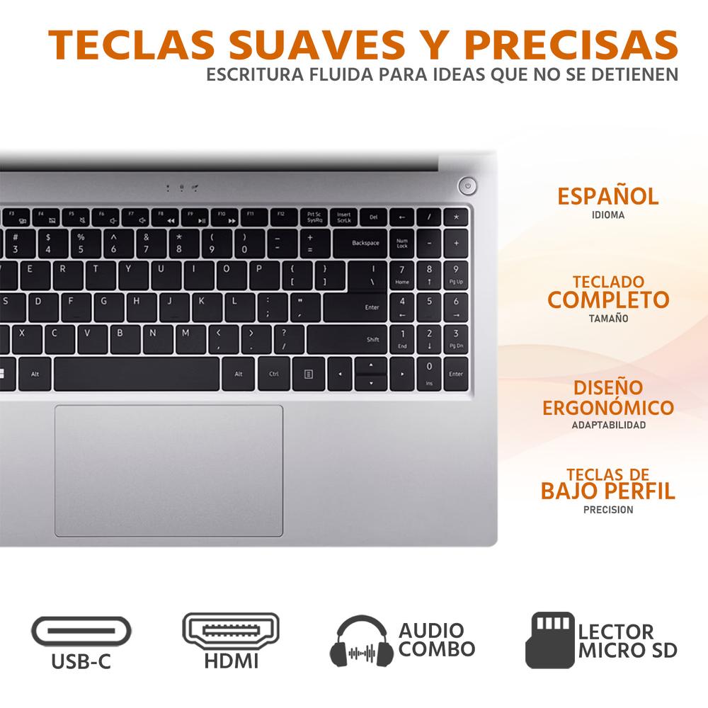 Foto 5 pulgar | Laptop Acer Aspire Lite 15 Amd Ryzen 7 5825u 16gb Ram 512gb Ssd 15.6'' Windows 11 Home Teclado En Español + Mouse Dxt