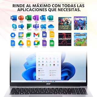 Foto 5 | Laptop Acer Aspire Lite 15 Amd Ryzen 7 5825u 16gb Ram 512gb Ssd 15.6'' Windows 11 Home Teclado En Español + Mouse Dxt