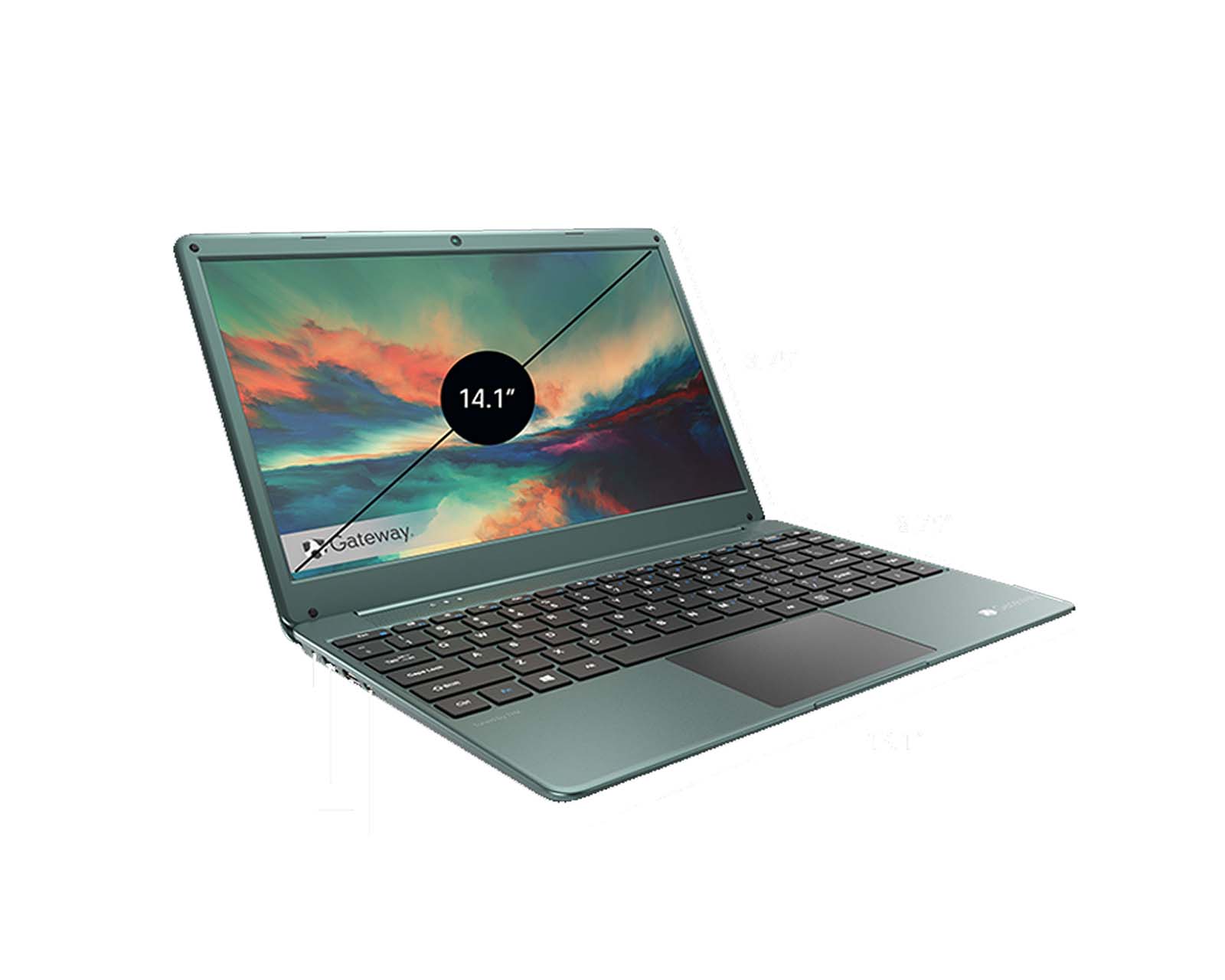 Foto 4 pulgar | Laptop Gateway Ryzen 5 3500u Gwnr51416-gr 256gb+8gb 14.1'' Windows 11 Home Inglés color Verde