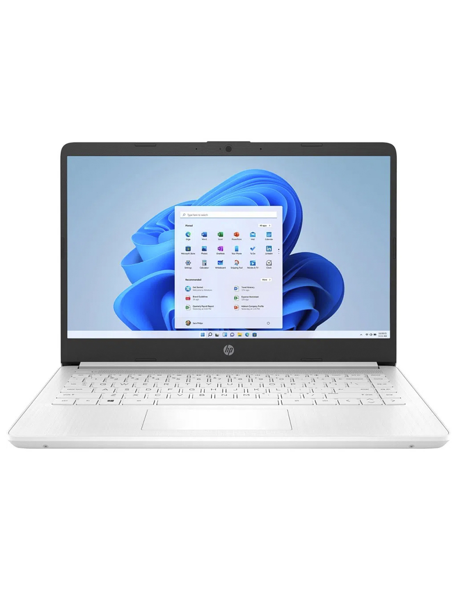 Foto 2 pulgar | Laptop HP 14" Intel Celeron 4GB RAM 64GB Blanco