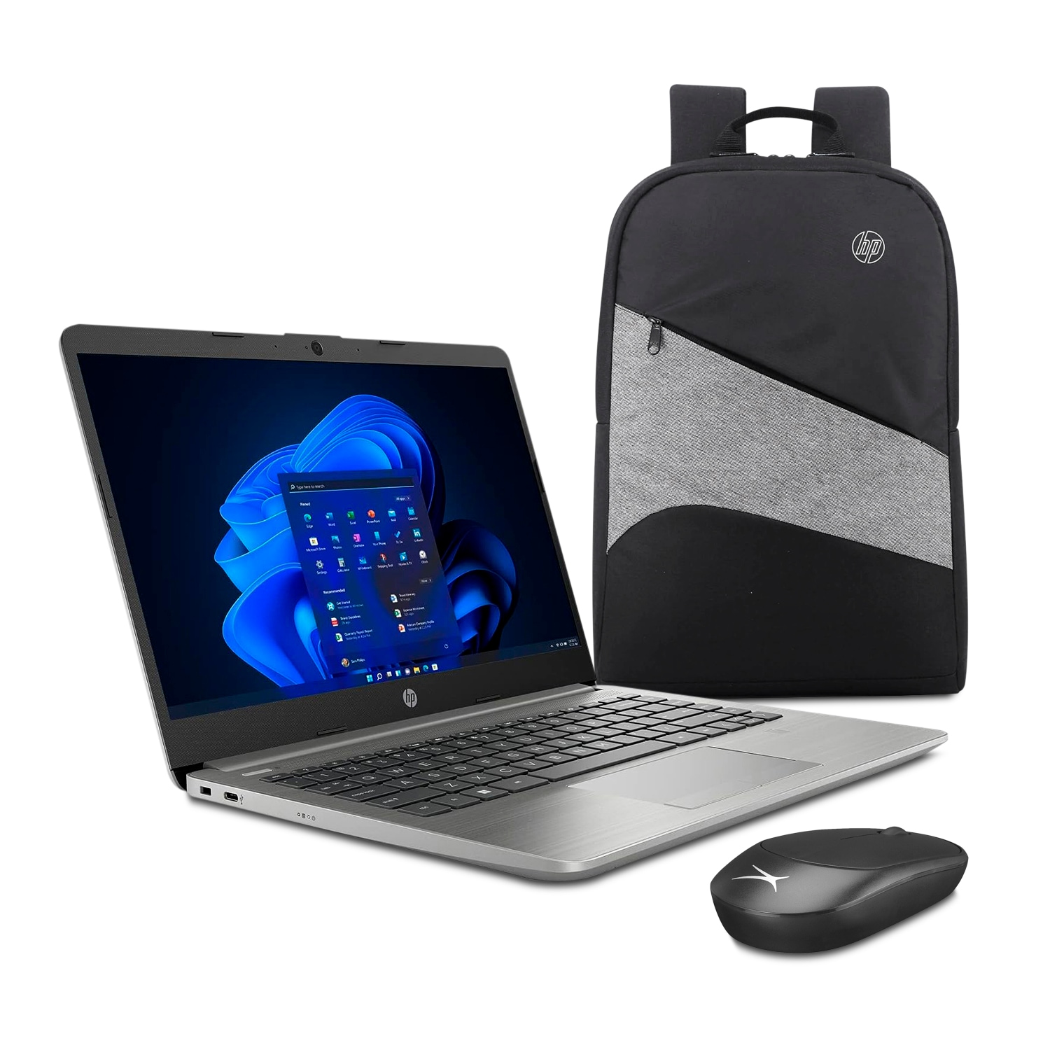 Laptop Hp 240 G9 14'' Intel Celeron 8gb 256gb Gris + Mochila Y Mouse $14,724