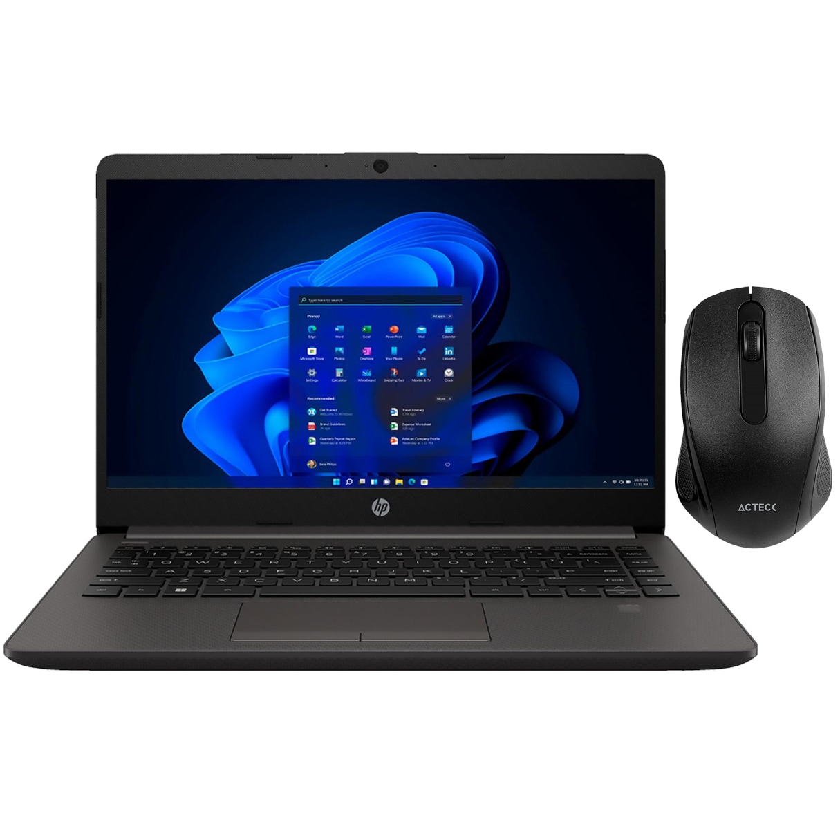 Laptop HP 240 G9 Core I3 1215U 16GB 512GB SSD M.2 14' W11H Español 8Q9V0LT-V2 + Mouse $8,499