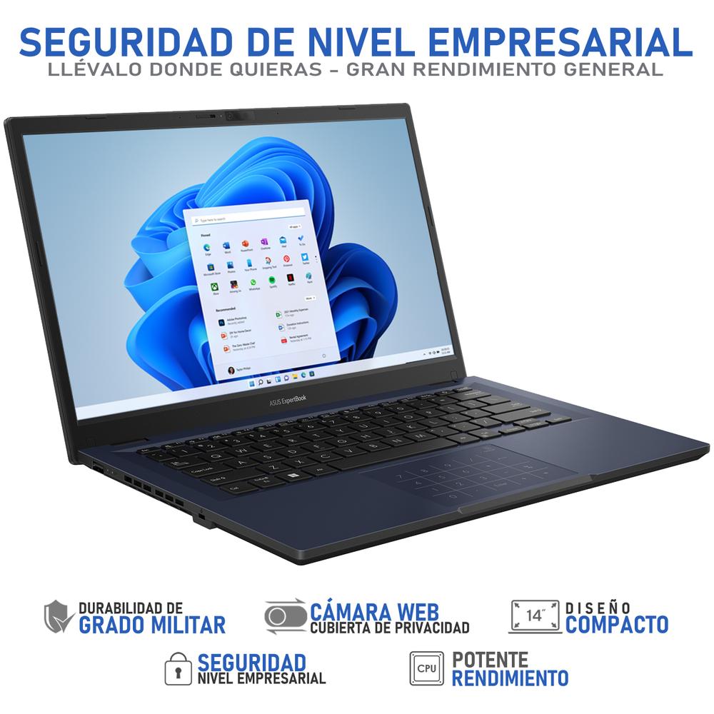 Foto 4 pulgar | Laptop Asus ExpertBook Intel Core i3 8GB RAM 256GB SSD 14'' Windows 11 Pro