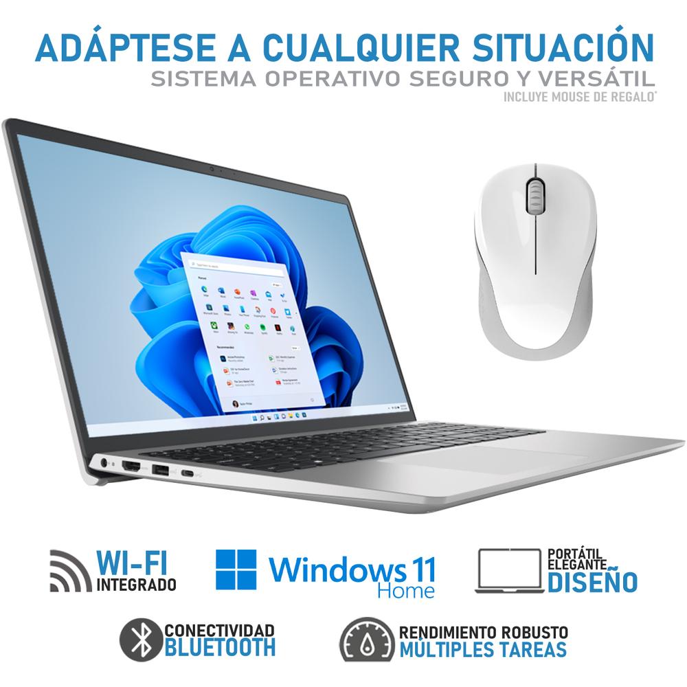 Foto 4 pulgar | Laptop Dell Inspiron 15 3535 Amd Ryzen 5 7520u 8gb Ram 512gb Ssd 15.6'' Windows 11 Home Antivirus Mouse Dxt Tecla