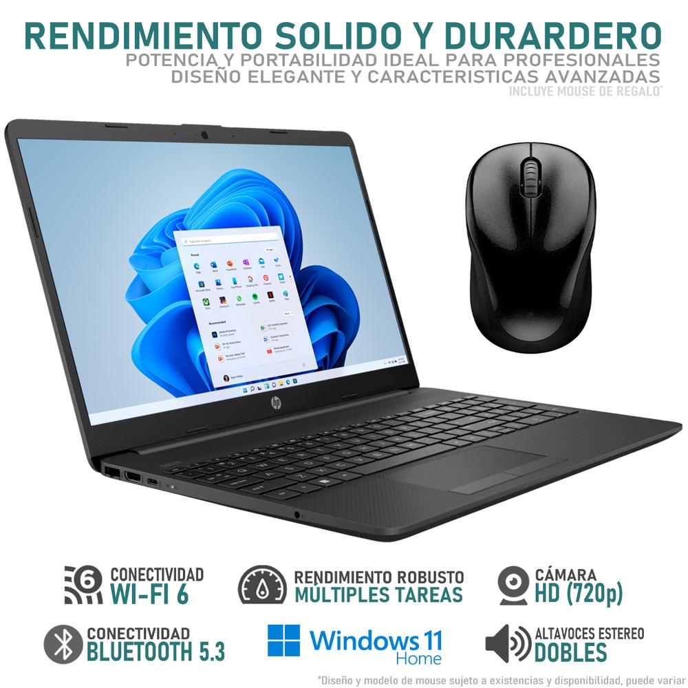 Foto 4 pulgar | Laptop Hp 255 G9 Amd Ryzen 5 5625u 24gb Ram 512gb Ssd 15.6'' Windows 11 Home + Mouse Dxt Teclado En Español