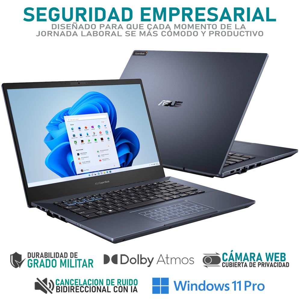 Foto 4 pulgar | Laptop Asus Expertbook B5 Intel Core I5 1240p 8gb Ram 512gb Ssd 14'' Windows 11 Pro Teclado En Español