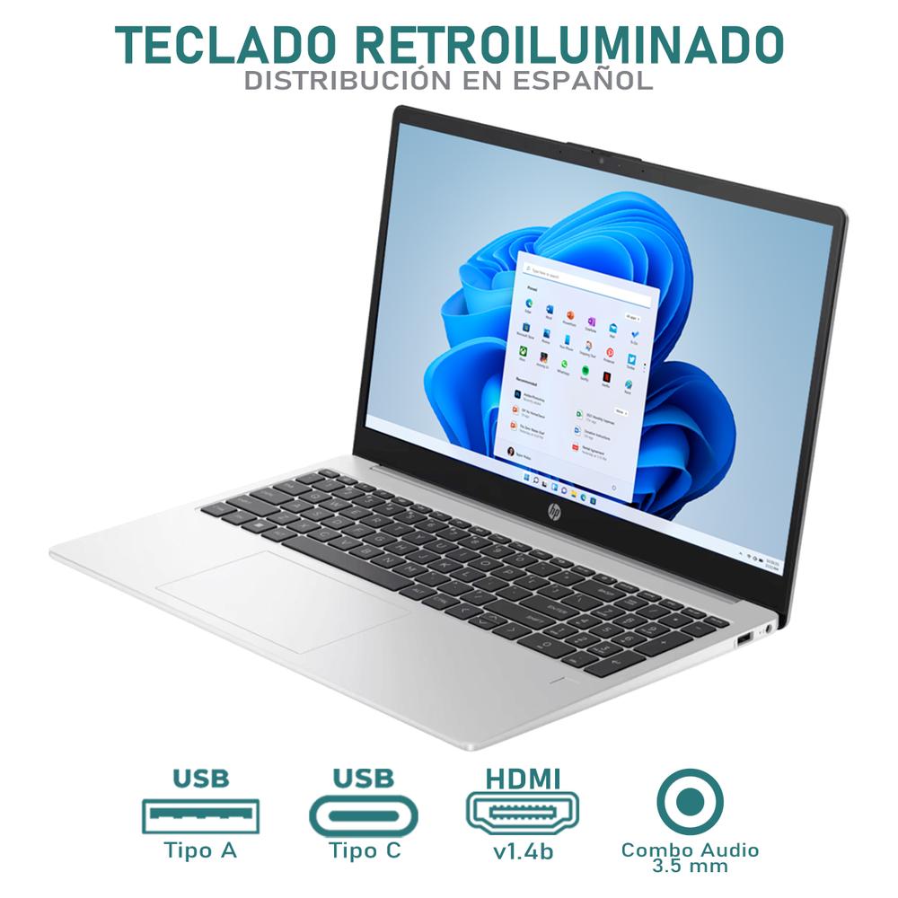 Foto 5 pulgar | Laptop Hp 255 G10 Amd Ryzen 3 7330u 8gb Ram 512gb Ssd 15.6'' Windows 11 Home Teclado en Español