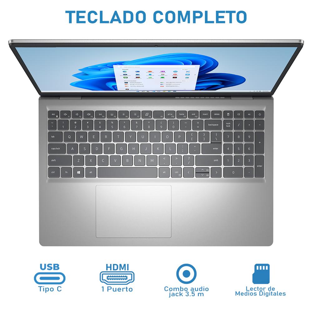 Foto 5 pulgar | Laptop Dell Inspiron 15 3535 Amd Ryzen 5 7520u 8gb Ram 512gb Ssd 15.6'' Windows 11 Home Teclado En Español + Mochila D