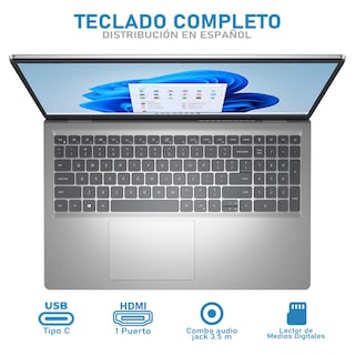 Foto 4 | Laptop Dell Inspiron 15 3535 Amd Ryzen 5 7520u 8gb Ram 512gb Ssd 15.6'' Windows 11 Home Teclado En Español + Mochila D