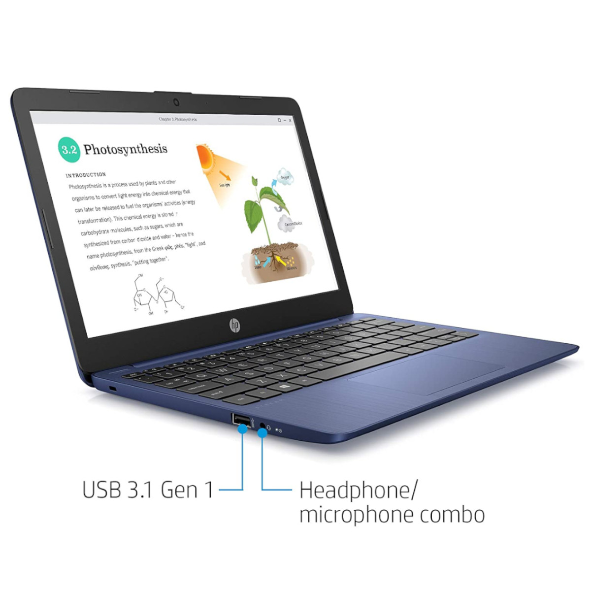 Foto 4 pulgar | Laptop Hp Streambook  11.6'' 32gb / 4gb Ram Intel Celeron N4000 Azul